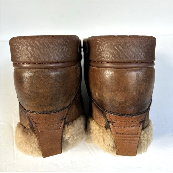 Men's Court Leather-Shearling High-Top Sneakers - Picture 14 of 14